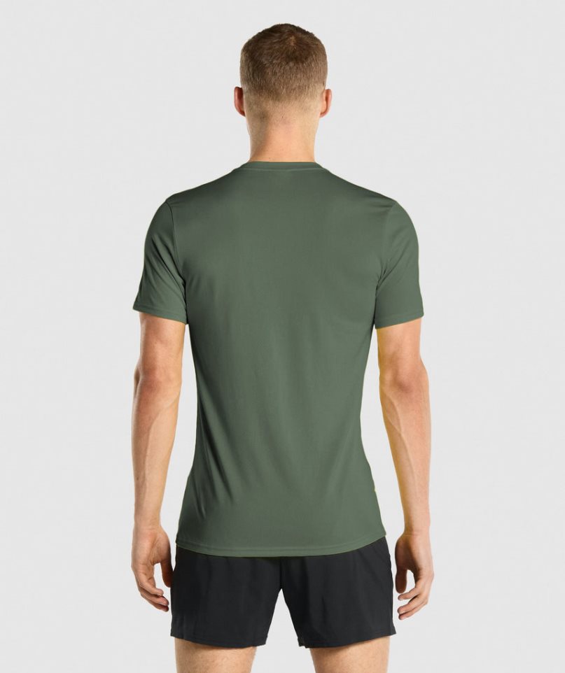 Men's Gymshark Arrival T-Shirts Green | NZ 1GHDNZ